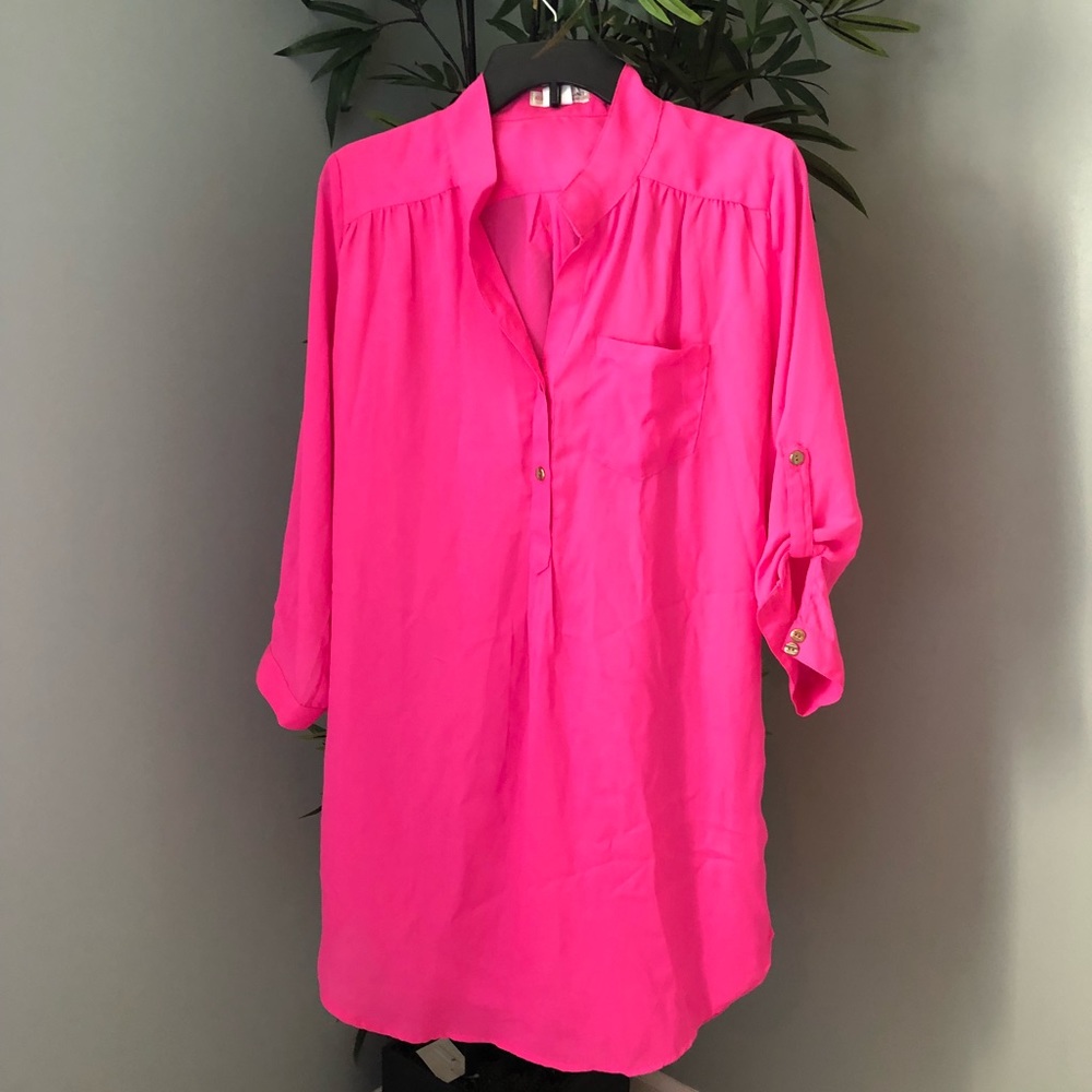 Bright pink tunic